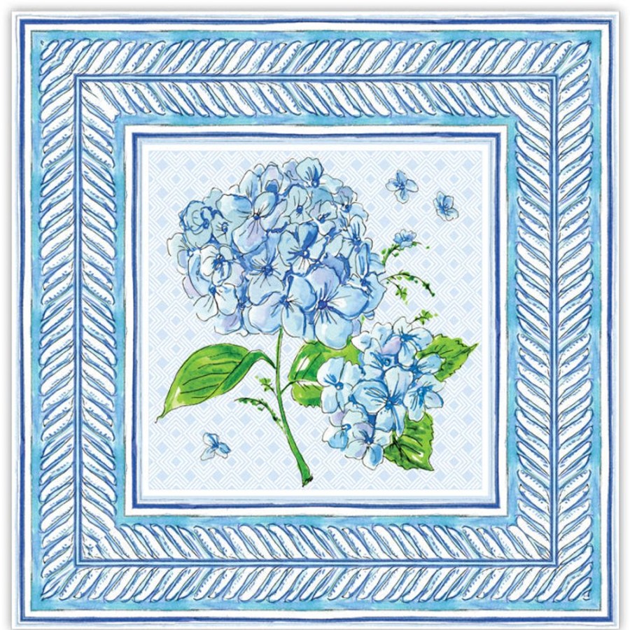 Home & Entertaining Rosanne Beck | Blue Hydrangea Square Placemats