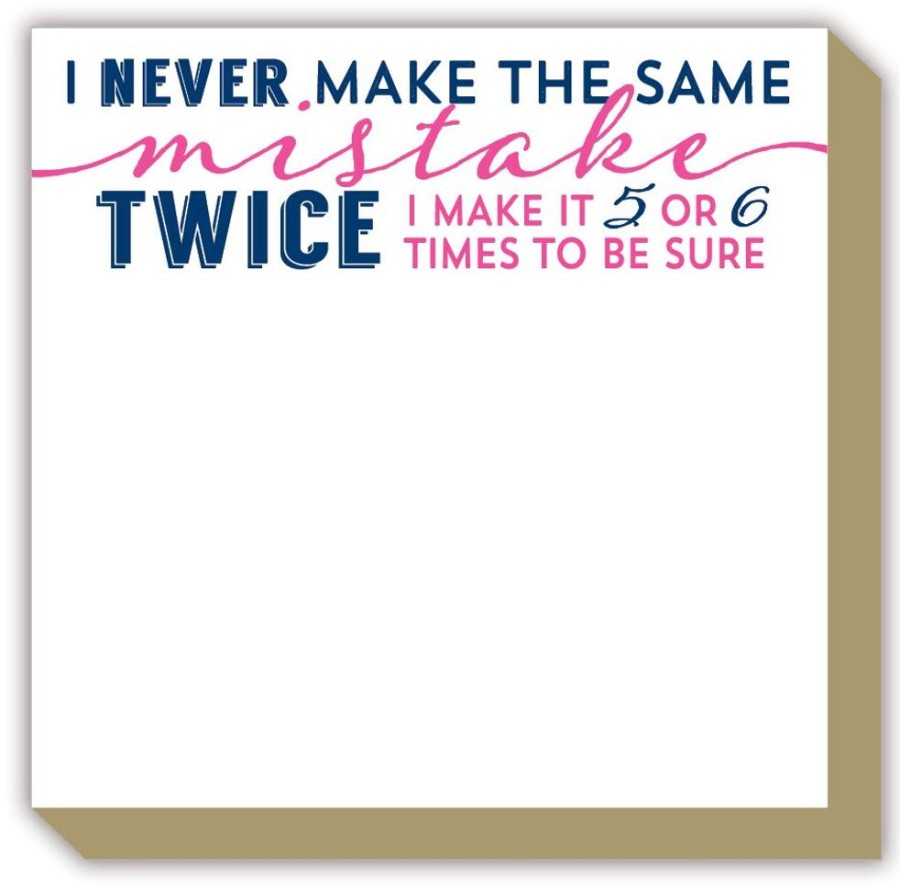 Notes & Pads Rosanne Beck | I Never Make The Same Mistake Luxe Notepad