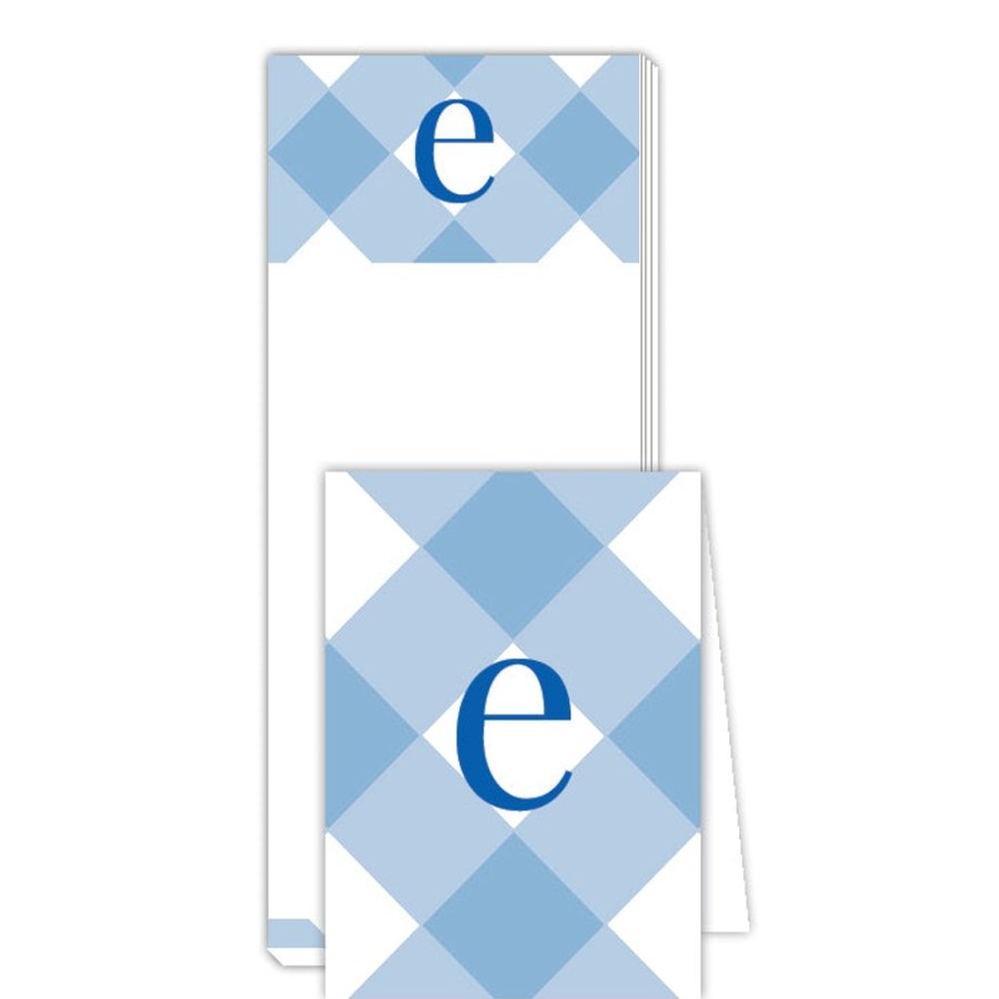 Monograms Rosanne Beck | Buffalo Check E Notepad | Noteset