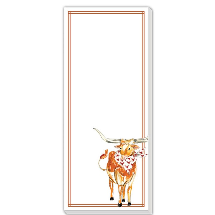 Seasonal Rosanne Beck | Longhorn Skinny Notepad