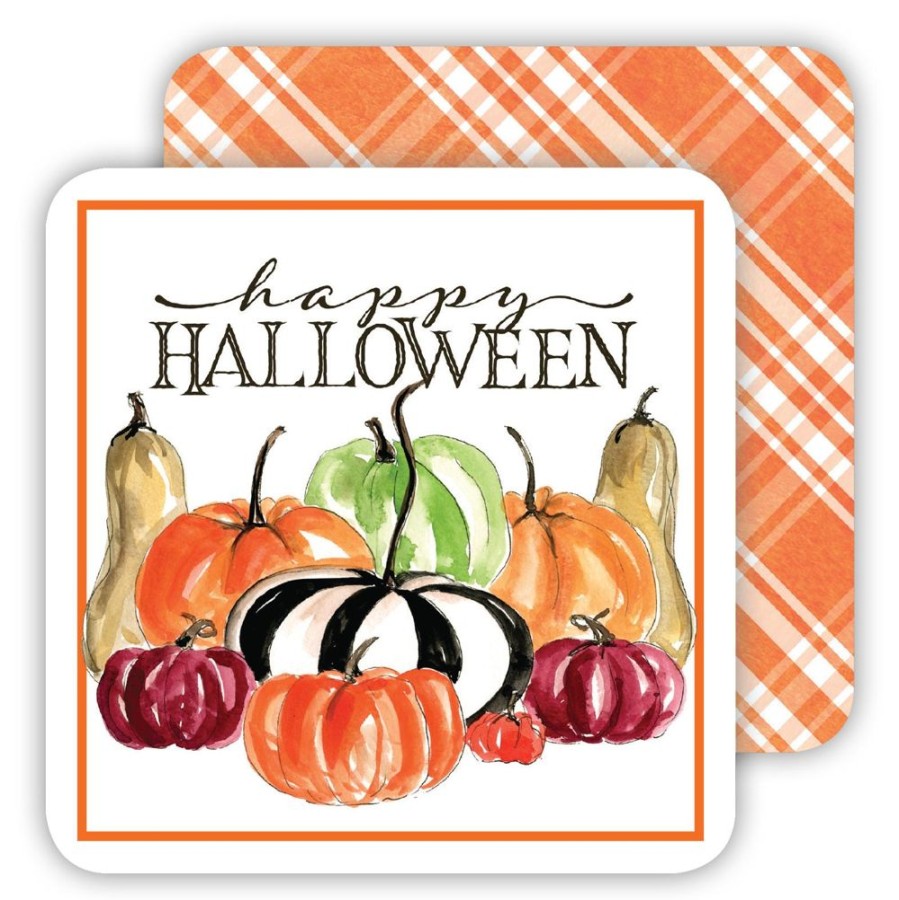 Home & Entertaining Rosanne Beck | Happy Halloween Gourds Paper Coasters