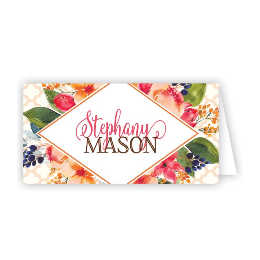 Home & Entertaining Rosanne Beck | Pink Floral Place Card