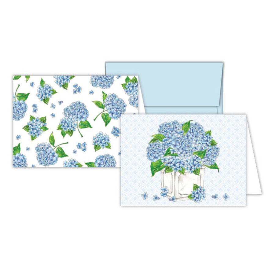 Notes & Pads Rosanne Beck | Blue Hydrangea Planter Stationery Notes