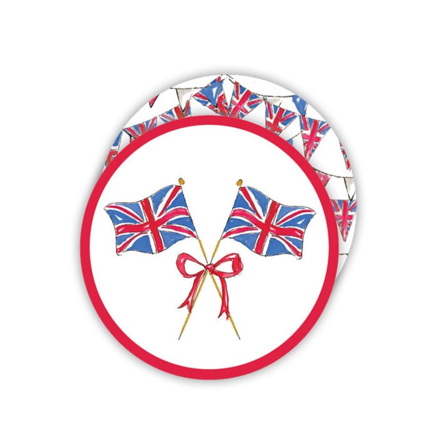 Home & Entertaining Rosanne Beck | Qeii British Flags Paper Coasters