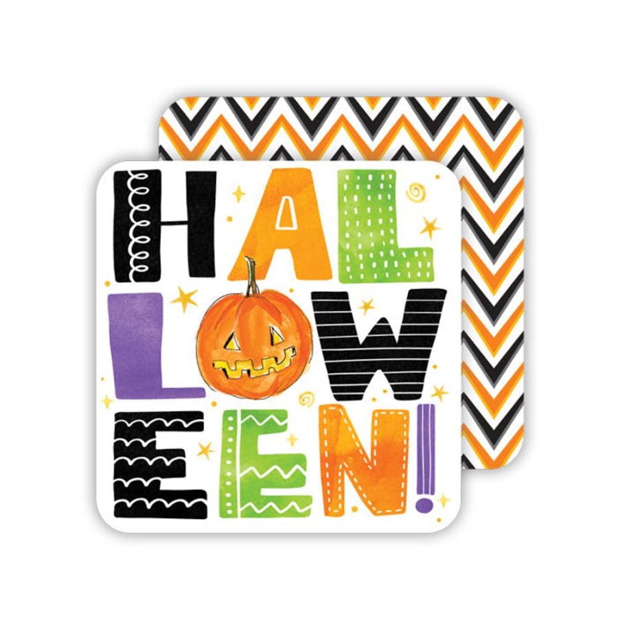 Home & Entertaining Rosanne Beck | Halloween Colorful Swirls Paper Coasters