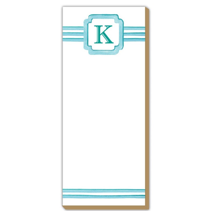 Monograms Rosanne Beck | Lattice Monogram K Luxe Skinny Pad