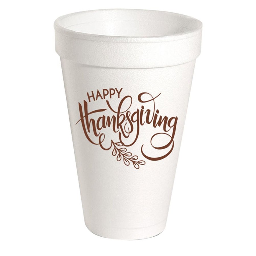 Home & Entertaining Rosanne Beck | Happy Thanksgiving Styrofoam Cup