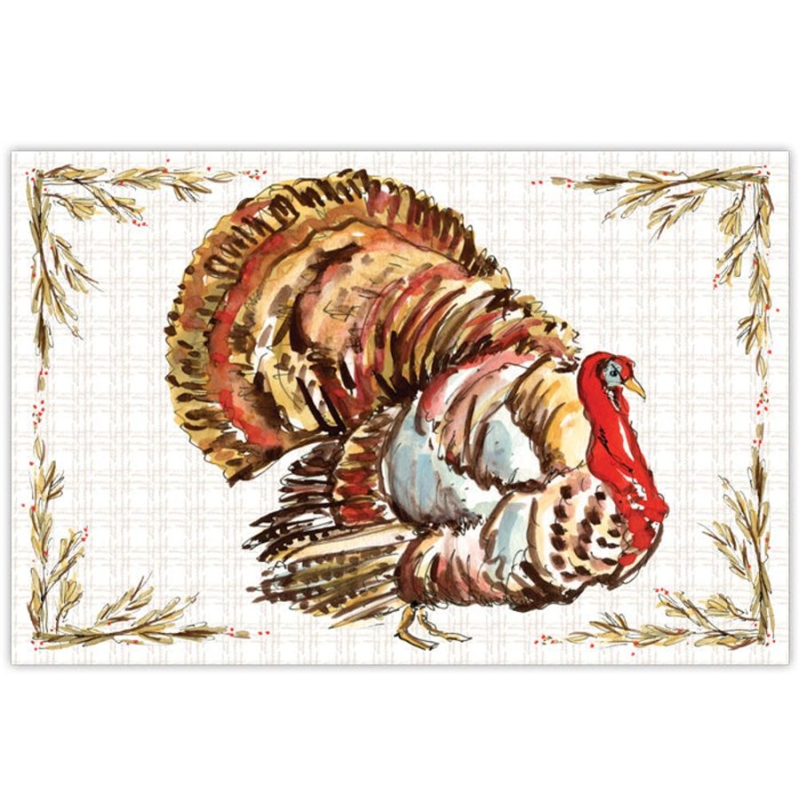 Home & Entertaining Rosanne Beck | Turkey With Hay Berries Placemats