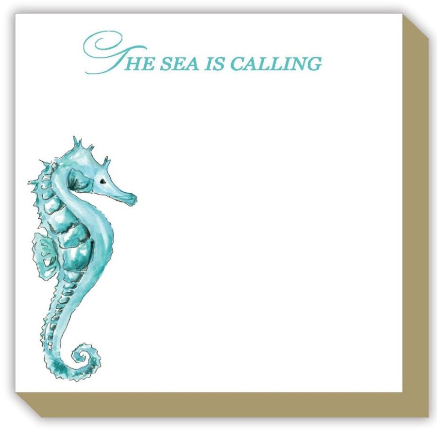 Notes & Pads Rosanne Beck | The Sea Is Calling Seahorse Luxe Notepad