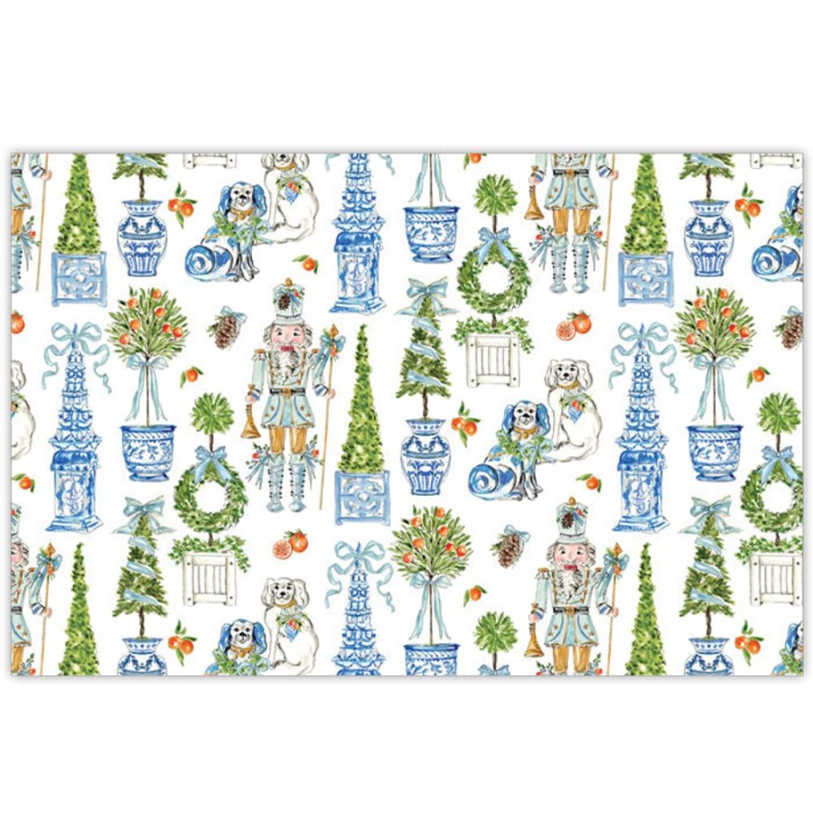 Seasonal Rosanne Beck | Citrus Nutcracker Pattern Placemats