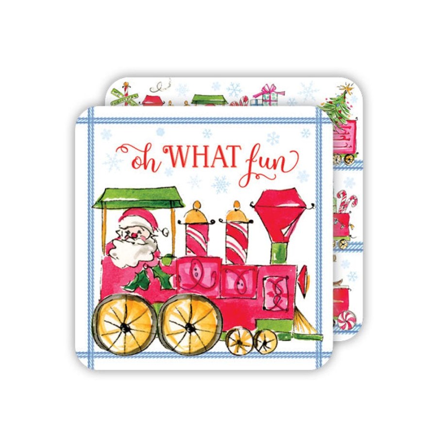 Seasonal Rosanne Beck | Santa Train Paper Coasters