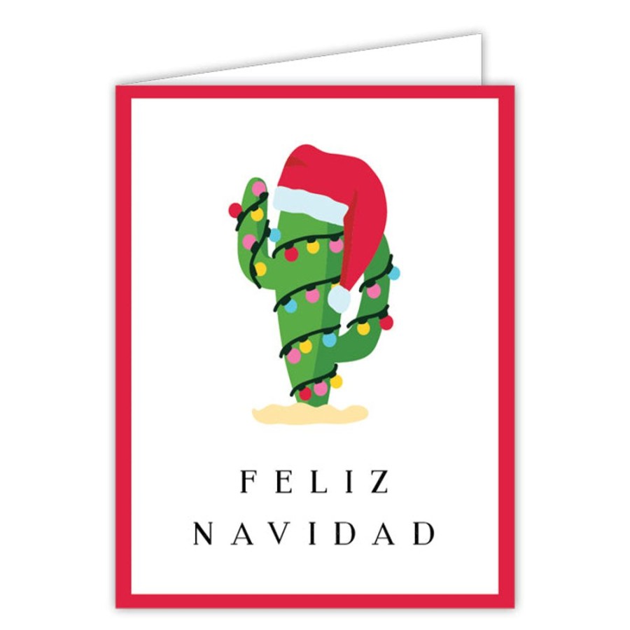 Seasonal Rosanne Beck | Feliz Navidad Cactus Greeting Card