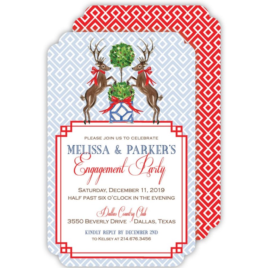 Seasonal Rosanne Beck | Christmas Duo Large Die-Cut Invitation