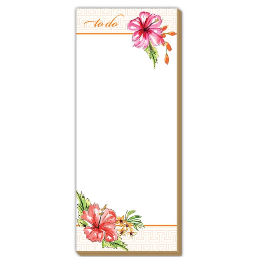 Notes & Pads Rosanne Beck | To Do Hibiscus Luxe Skinny Pad