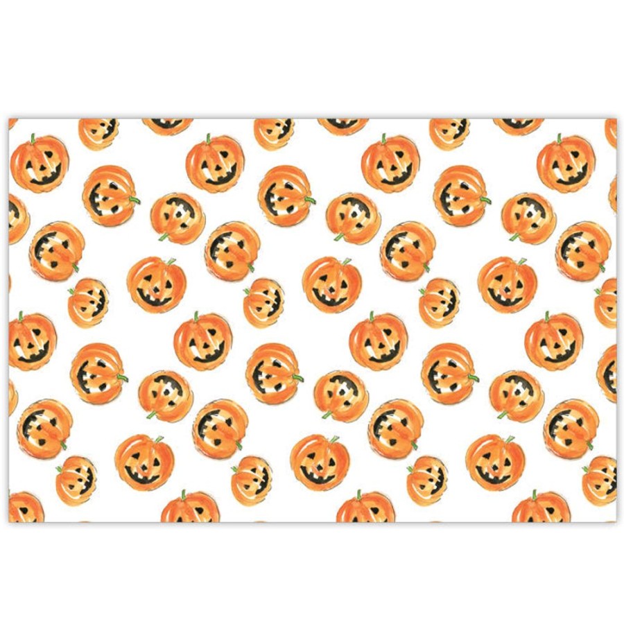 Home & Entertaining Rosanne Beck | Handpainted Pumpkins Pattern Placemats