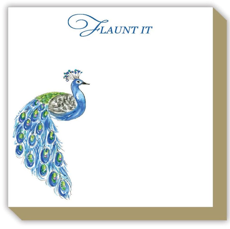 Notes & Pads Rosanne Beck | Flaunt It Peacock Luxe Notepad