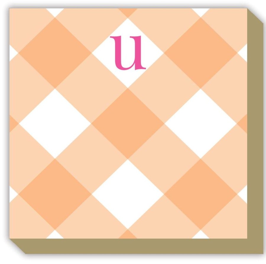 Monograms Rosanne Beck | Buffalo Check U Luxe Notepad