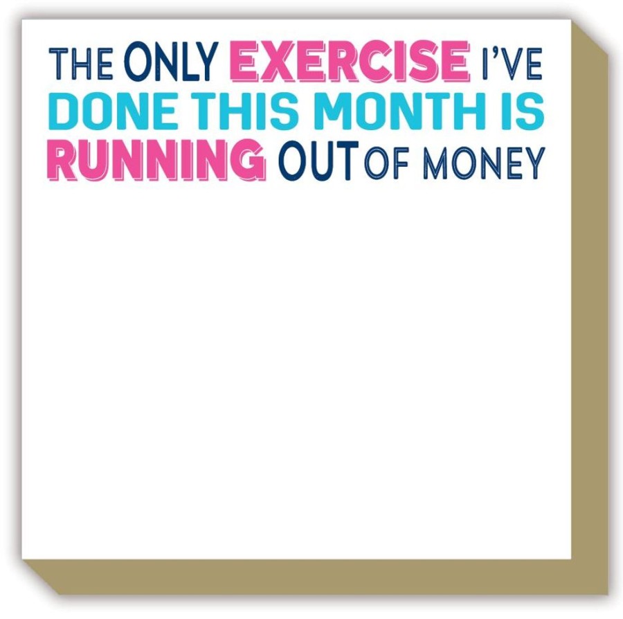 Notes & Pads Rosanne Beck | The Only Exercise Ive Done This Month Luxe Notepad