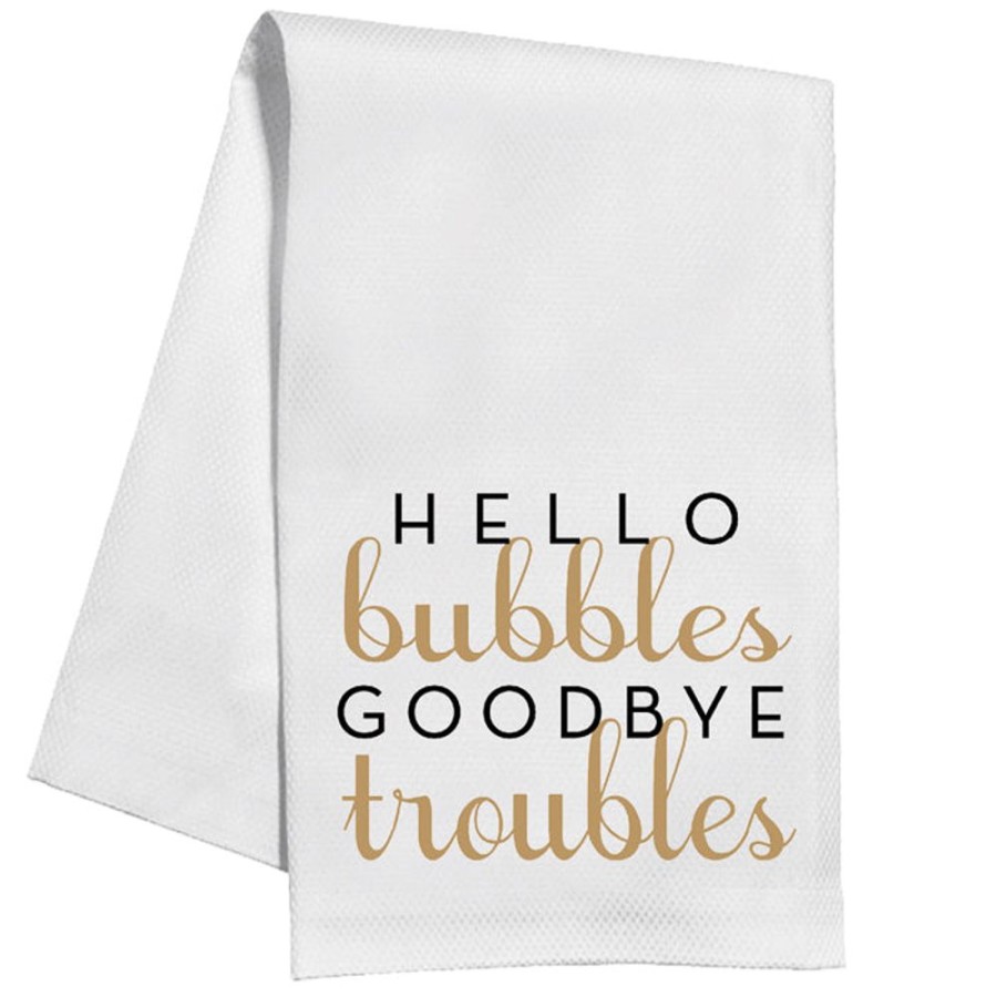 Home & Entertaining Rosanne Beck | Hello Bubbles Goodbye Troubles Kitchen Towel