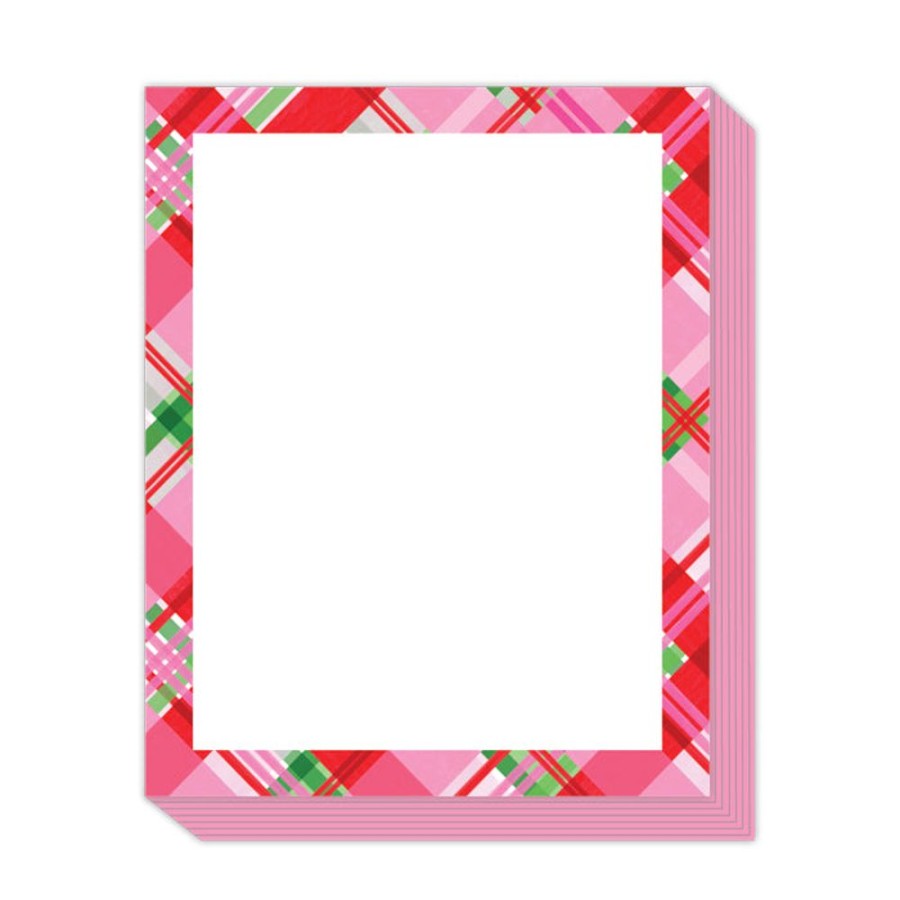 Seasonal Rosanne Beck | Pink Plaid Stack Pad