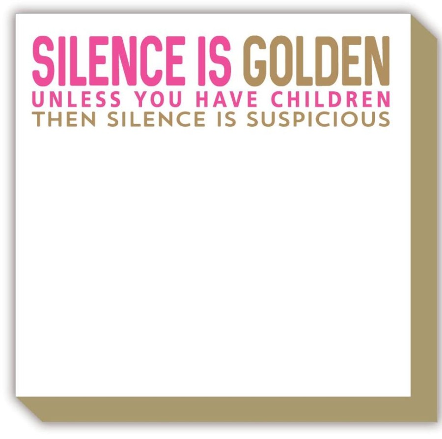 Notes & Pads Rosanne Beck | Silence Is Golden Luxe Notepad