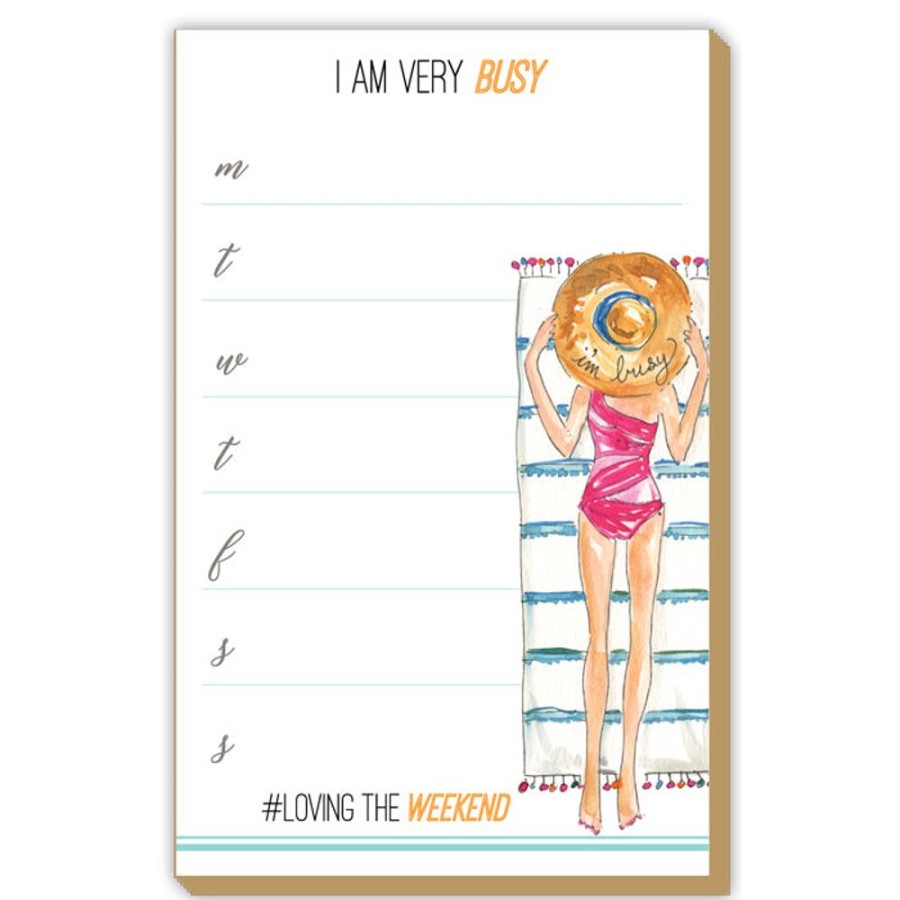 Notes & Pads Rosanne Beck | I Am Very Busy Fashionista Luxe Large Pad