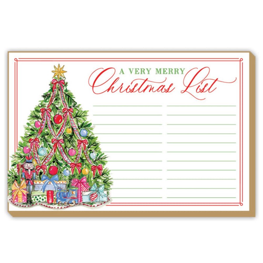 Seasonal Rosanne Beck | Traditional Tree Luxe Large Notepad