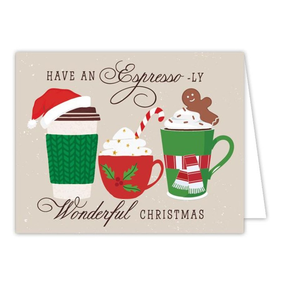 Invitations Rosanne Beck | Have An Espresso-Ly Wonderful Christmas Coffee Variety Greeting Card