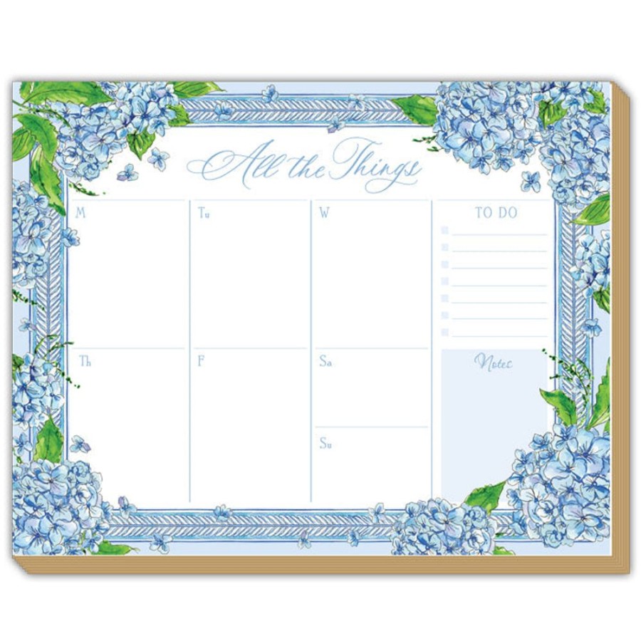 Notes & Pads Rosanne Beck | Hydrangea Blue Luxe Planner